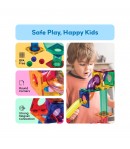 Set magnetic de construit, Circuit pentru bile, Picasso, 50 piese, Pentru copii, Multicolor