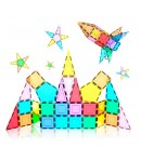 Set magnetic de construit racheta, Picasso, 32 piese, Pentru copii, Multicolor