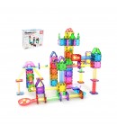 Set magnetic de construit, Circuit pentru bile, Picasso, 70 piese, Pentru copii, Multicolor
