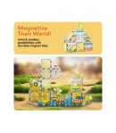 Set magnetic de construit, Vehicule, Picasso, 45 piese, Pentru copii, Multicolor