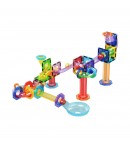 Set magnetic de construit, Circuit pentru bile, Picasso, 60 piese, Pentru copii, Multicolor