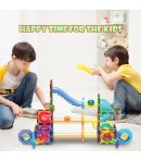 Set magnetic de construit, Circuit pentru bile, Picasso, 60 piese, Pentru copii, Multicolor