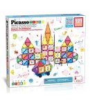 Set magnetic de construit, Picasso, 121 piese, Pentru copii, Multicolor