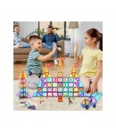 Set magnetic de construit, Picasso, 121 piese, Pentru copii, Multicolor
