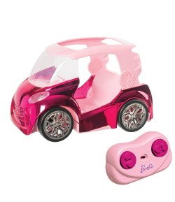 Masinuta cu telecomanda Mondo Motors, Barbie City Car, Pentru copii, Roz