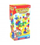 Joc interactiv Marble Run, 50 piese, Traseu cu bile, Pentru copii, Multicolor