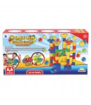 Joc interactiv Marble Run, 50 piese, Traseu cu bile, Pentru copii, Multicolor