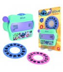 Jucarie interactiva Disney, Ochelari 3D cu diapozitive Stitch, Pentru copii, Multicolor