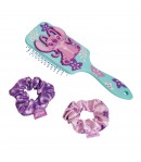 Set Perie de Par si Elastice Stitch, Model Angel, Pentru copii, Albastru