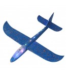 Avion Planor cu Lumini pe Toata Lungimea, din Poliester, 48 cm, Albastru