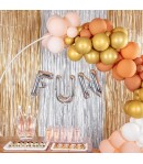 Balon Folie Metalizata Litera N, 40 cm, Umflati cu Heliu sau Aer, Ambalaj Individual, Pai inclus, Argintiu
