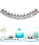 Banner pentru Poze, 15.2x10.2 cm, Tema Prima Aniversare, Model Primele 12 Luni, Rola Ata I