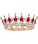 Diadema, din Aliaj, cu Cristale, Accesoriu Par, Aniversare, Nunta, Petrecere, 15 x 5.3 x 1