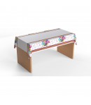 Fata de Masa Dreptunghiulara, Colectia Happy Birthday, 180 x 108 cm, din Plastic PE, Impermeabila, Multicolor