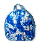 Ghiozdan Pop It,Tip rucsac ,Fashion,20 cm, Albastru&Alb