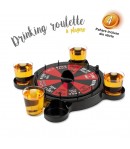 Joc de Baut Ruleta cu Pahare de Shot 15 x 16.5 cm, Rosu/Negru