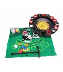 Joc de Ruleta cu Pahare de Shot si Plansa de Joc Blackjack, 31 cm, Multicolor
