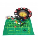 Joc de Ruleta cu Pahare de Shot si Plansa de Joc Blackjack, 31 cm, Multicolor