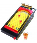 Joc de societate Pinball cu pahare pentru shoturi 40 x 17,7 cm, galben