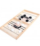Joc Fooseball Interactiv, Tip Hockey pe Gheata, din Lemn, 10 Piese de Joc, +4 Ani, 35 x 22 cm, Multicolor