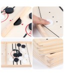 Joc Fooseball Interactiv, Tip Hockey pe Gheata, din Lemn, 10 Piese de Joc, +4 Ani, 35 x 22 cm, Multicolor