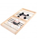 Joc Fooseball Interactiv, Tip Hockey pe Gheata, din Lemn, 10 Piese de Joc, +4 Ani, 35 x 22 cm, Multicolor