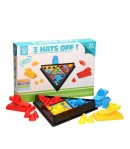 Joc Interactiv pentru Copii,  3 Hats Off, Tabla de Joc, Figurine Palarii, +3 Ani, Multicolor