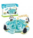 Joc Interactiv pentru Copii,  Batalia Pinguinilor, 3 ani+, Tabla de Joc, Figurine Pinguini, Mingi, Multicolor