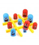 Joc Interactiv,  Tic Tac Toe Gobble, din Plastic, +3 Ani, 18 Piese, 21.5 x 4 x 10 cm, Albastru/Rosu