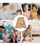 Joc Interactiv, Covor de Bowling 90 x 20 cm,  6 Popice, Galben