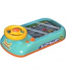 Joc Simulator de Condus,  3-6 Ani, Volan Interactiv, Efecte Sonore, din ABS, USB Inclus, Albastru
