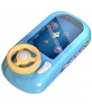 Joc Simulator de Condus, 3-6 Ani, Volan Interactiv, Efecte Sonore, din ABS, USB Inclus, Albastru