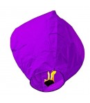 Lampion zburator, hartie biodegradabila, Mov