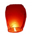 Lampion zburator, hartie biodegradabila, Rosu