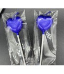 Lumanare inima albastru