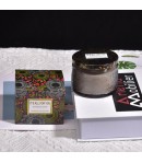 Lumanare Parfumata, Model Borcan, Gri, Aroma de Lemn de Santal