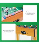 Mini Masa de Fotbal cu 18 Jucatori 6 Manere, , 50 x 25 x 16 cm, cu Picioruse, pentru copii/adulti