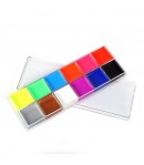 Paleta de Vopsea pentru Fata si Corp, 12 Culori, Vopsea pe Baza de Ulei, 5.7 x 16 x 1 cm, Multicolor