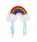 Pinata Curcubeu / Rainbow pentru Petrecere, din Hartie si Carton, Pinata pentru Petreceri,