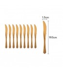 Set 10 Cutite de unica Folosinta, Floppy, Plastic 17x1.6 cm, bronz