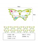 Set 10 Masti Decorative, Colectia Dino Park, 18 x 8 cm, din Carton, Multicolor