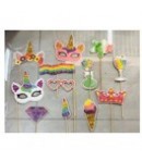 Set 12 Accesorii pentru Petrecere, Props pentru Photo Corner, Tema Aniversare Copii, Multi