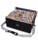 Set 262 Markere Duble, pe Baza de Alcool, Geanta Impermeabila Inclusa, 37 x 21.5 x 16.3 cm, Multicolor