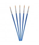 Set 5 Pensule Multifunctionale, pentru Pictura pe Fata, Varf Ascutit, 17.5 cm, Albastru