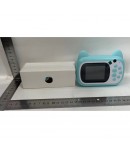 Set Camera Instantanee , Model Pisicia Emoji, Bleu