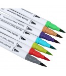Set Carioci pe Baza de Apa, 2 in 1, 100 Culori, 23.5 x 19.5 x 7.5 cm, Multicolor