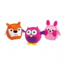 Set creatie perna pentru copii, Dream Kids, 3 piese, Portocaliu/Roz/Mov