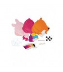 Set creatie perna pentru copii, Dream Kids, 3 piese, Portocaliu/Roz/Mov