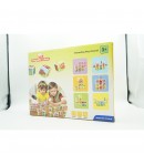 Set inteligent de cuburi magnetice pentru copii, 10 piese, cutie depozitare, puzzle parc de distractii, +3 ani, multicolor