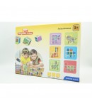 Set inteligent de cuburi magnetice pentru copii, 8 piese, cutie depozitare, puzzle dinozauri, +3 ani, multicolor